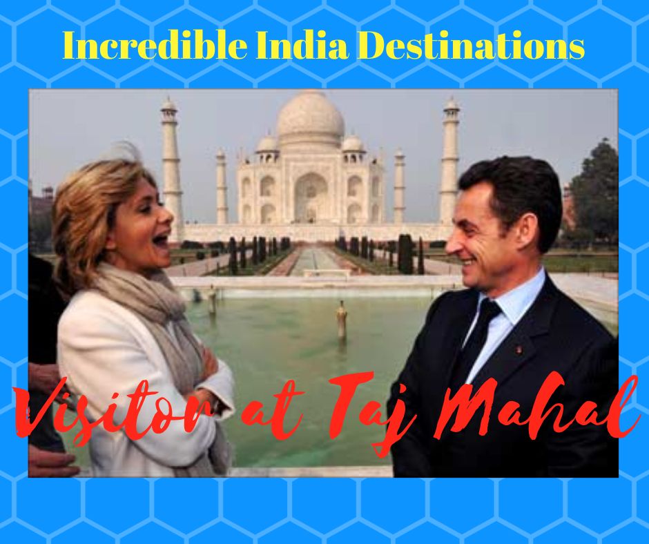 French President Emmanuel Macron visited Taj Mahal