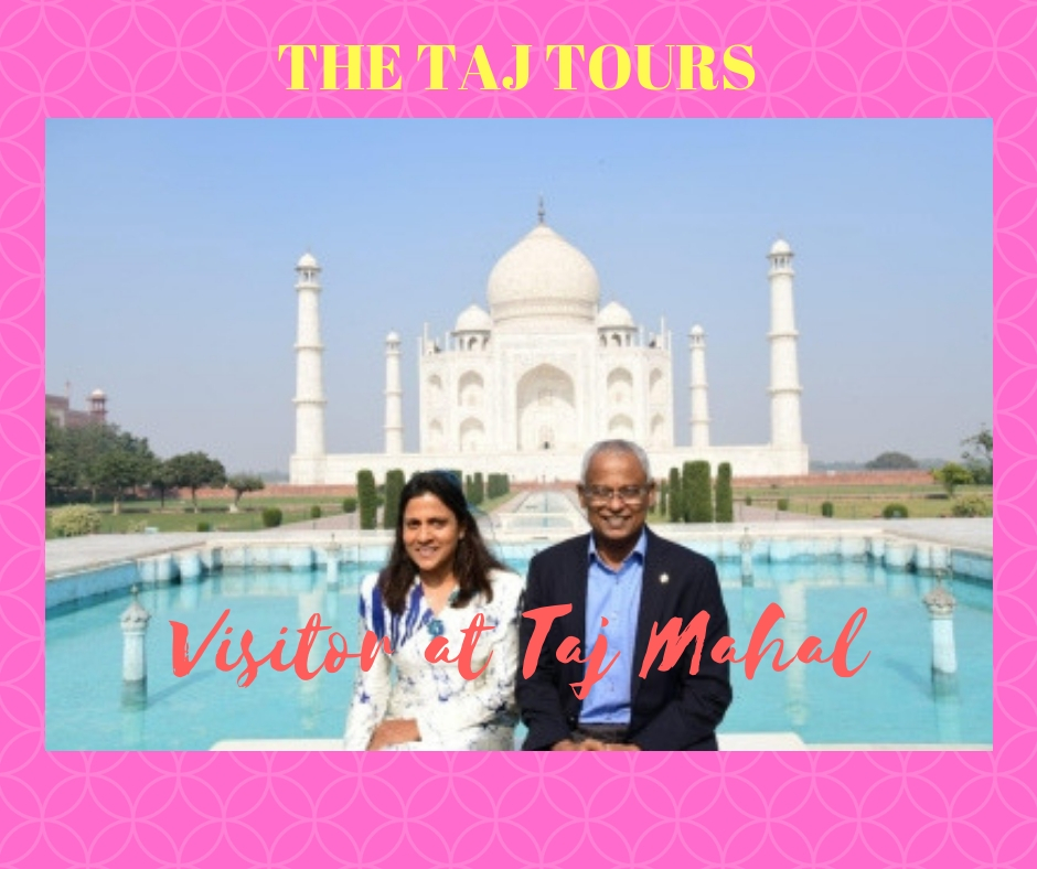 Maldivian President visited Taj Mahal