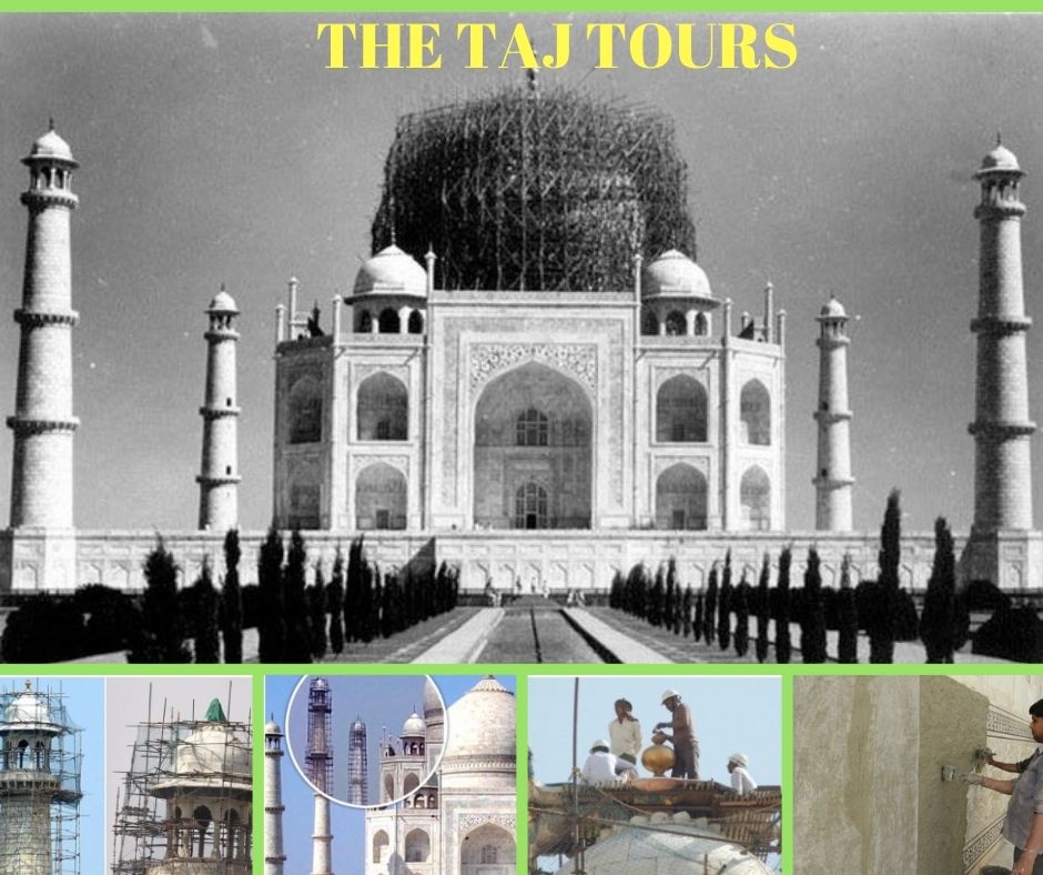 How mud packing of Taj Mahal is done