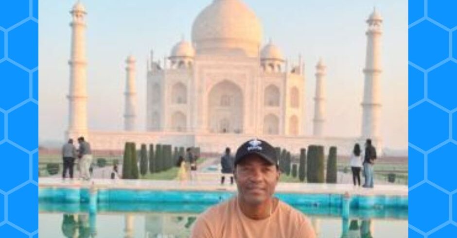 Brian Lara visited the Taj Mahal