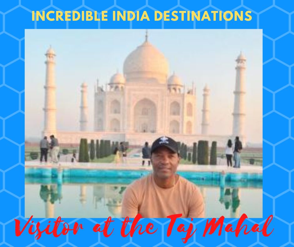 Brian Lara visited the Taj Mahal